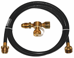 High Pressure Gas Grill connection kit with 6-foot hose